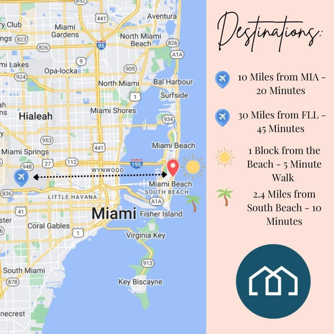 Travelers Hideout Located 1 Block From The Beach Miami Beach Ngoại thất bức ảnh